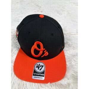 Baltimore Orioles Hat Cap Snap Back Mens One Size Black Orange MLB Baseball